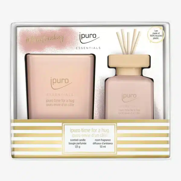 Essentials diffuser 50ml + kaars 125g Time for a hug