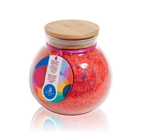 Bad- en Peeling zout Rozen 600gr
