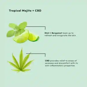 BCL SPA MASSAGE CREAM TROPICAL MOJITO + CBD 473ML - Afbeelding 4