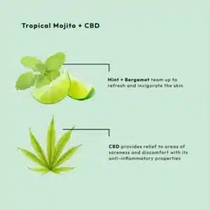 BCL SPA MOISTURE MASK TROPICAL MOJITO + CBD 1892ML - Afbeelding 4