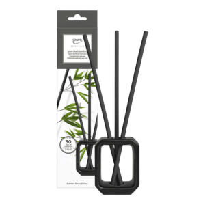 Ipuro Scented Sticks & Vase Set Black Bamboo (zwart) - Afbeelding 2
